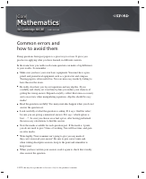 IGCSE_Common errors-core.pdf